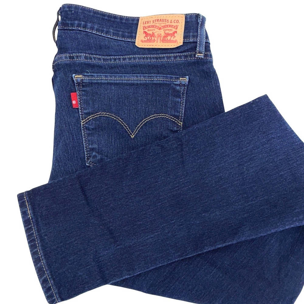 Levi's 711 Skinny Jeans Womens  31x30 Dark Blue Stretch Denim Excellent